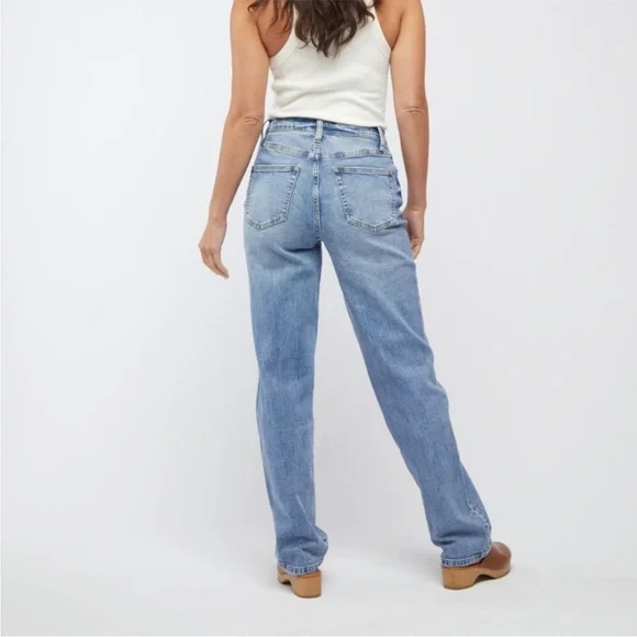 Oliver Logan Mulberry Straight Leg High Rise Relaxed Jeans Size 26 - Picture 3 of 16